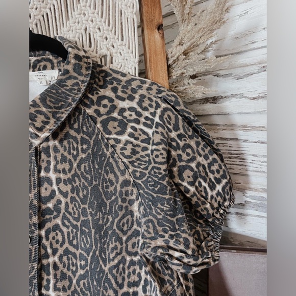 ENTRO Leopard Denim Dress - Picture 8 of 13